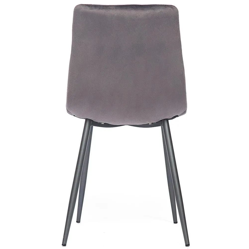 Стул DUBLIN (mod. 7066) / 1 шт. в упаковке металл,ткань, 45 х 56 х 88 х 51 см, серый вельвет/антрацит, G062-40
