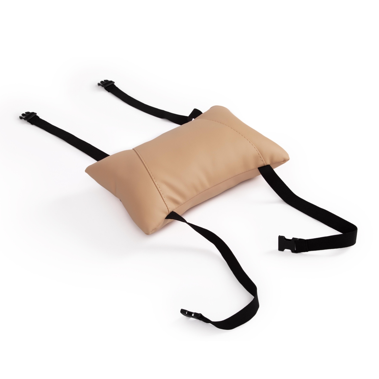 Кресло DRIVER (22) кож/зам/ткань, бежевый/бронза, 36-34/TW-21