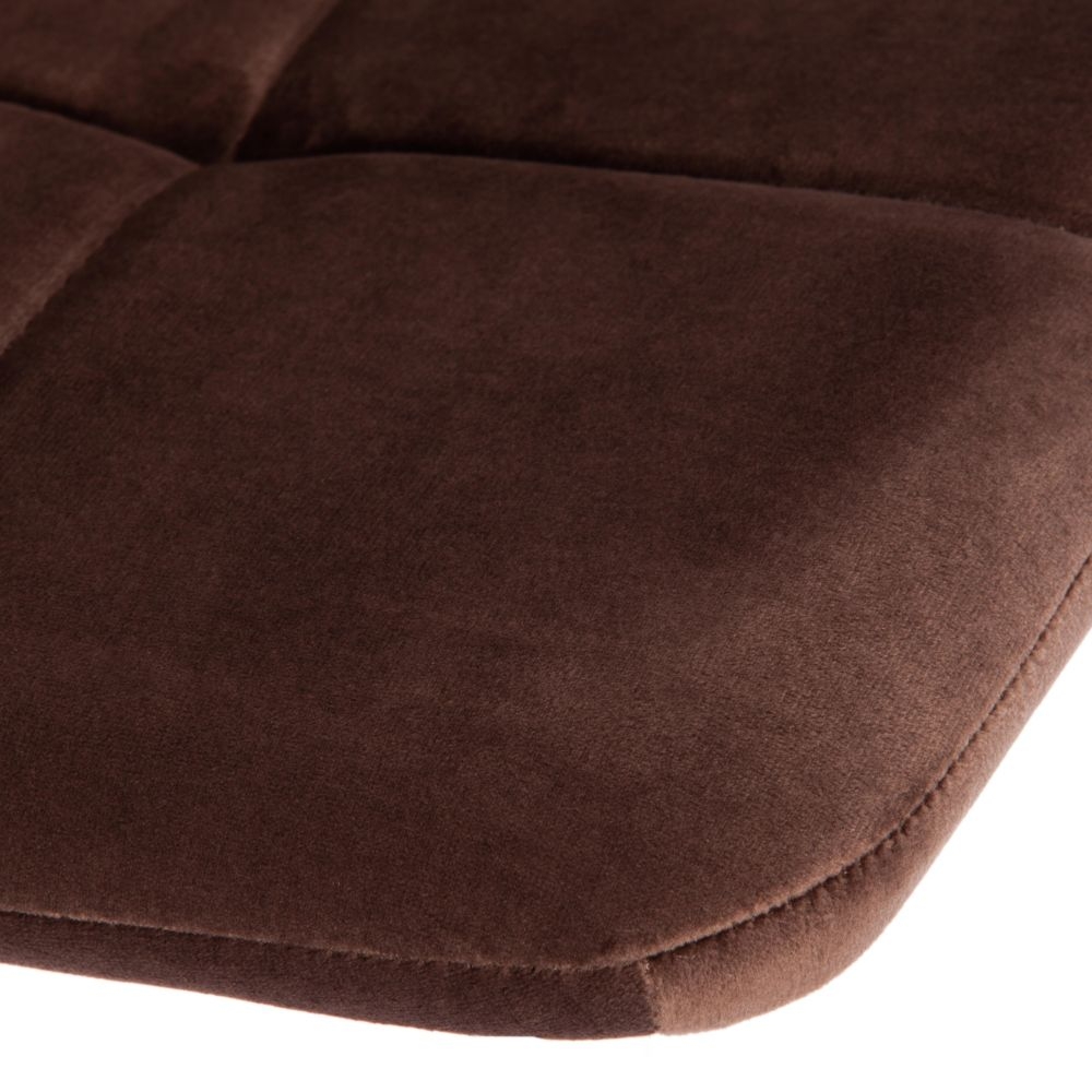 Стул CHILLY (mod. 7095-1) / 1 шт. в упаковке ткань/металл, 45x53х88 см, высота до сиденья 50 см, коричневый barkhat 12/белый