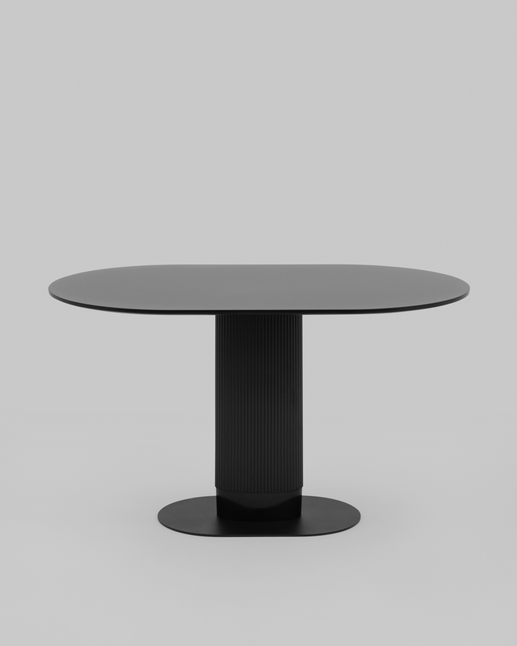 Стол овальный обеденный Mystery 130*80 черный