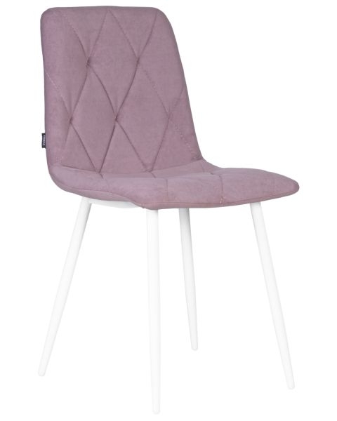 Стул обеденный DOBRIN CHILLY ROMBO (Лавандовый Simple 48, основание белый) 4 шт