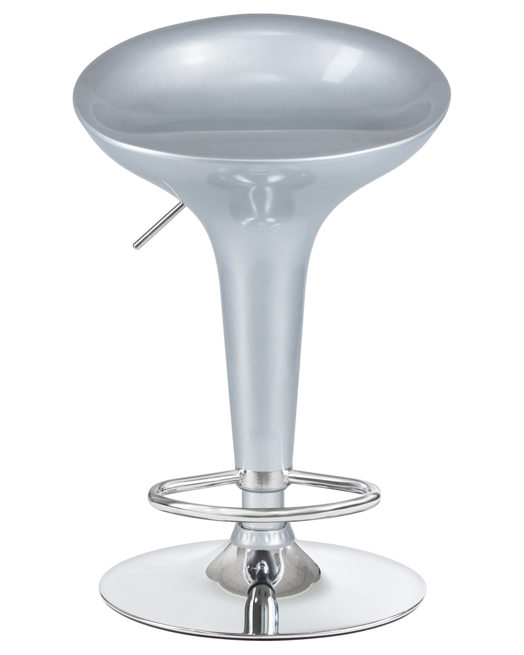 Стул барный DOBRIN BOMBA Серебряный металлик