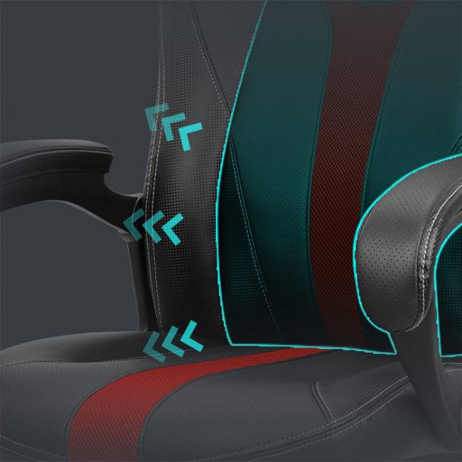 Геймерское кресло ThunderX3 YC1 Black-Red