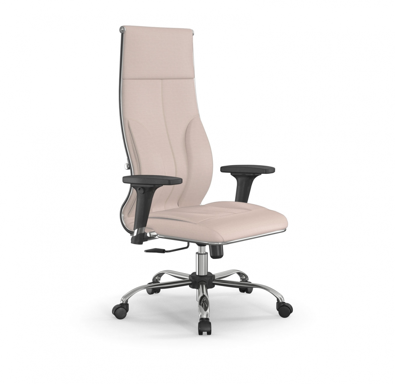 Кресло руководителя Мetta L 1m 46/2D Infinity Easy Clean (MPES) Комплект 5 Молочное