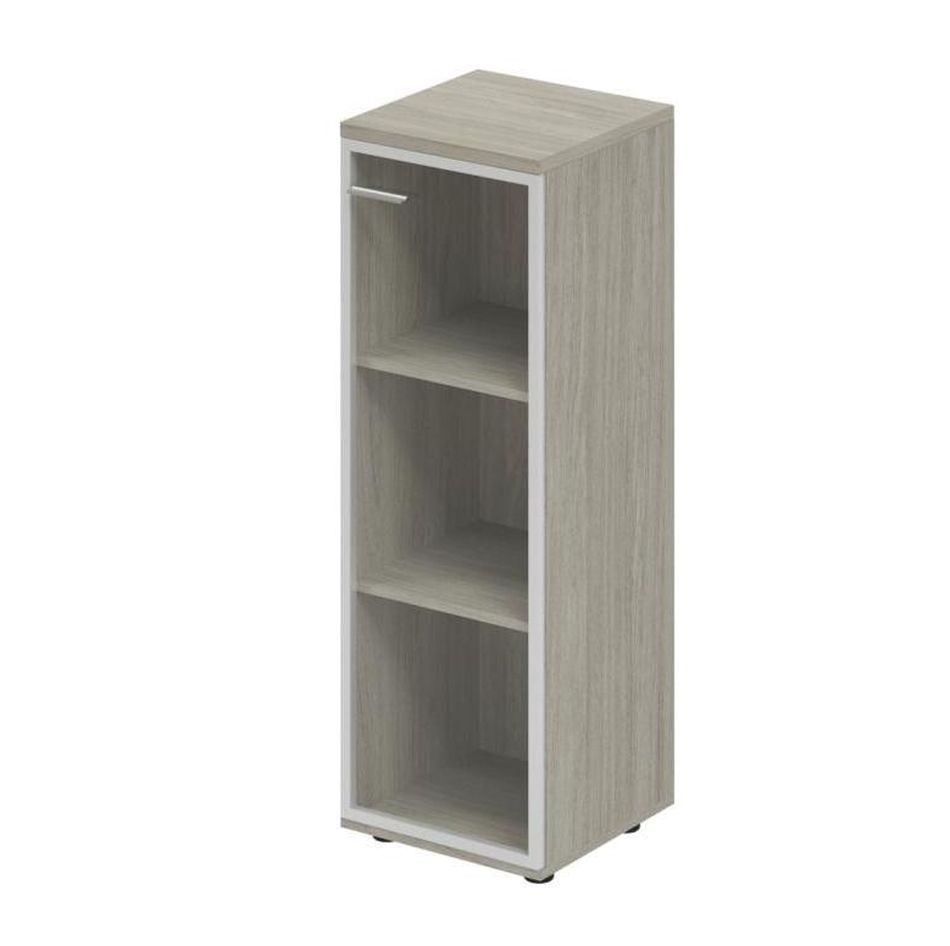 Шкаф средний со стеклом, задняя стенка ХДФ (правый) Wing WN.802.OL.AL.R Дуб светлый