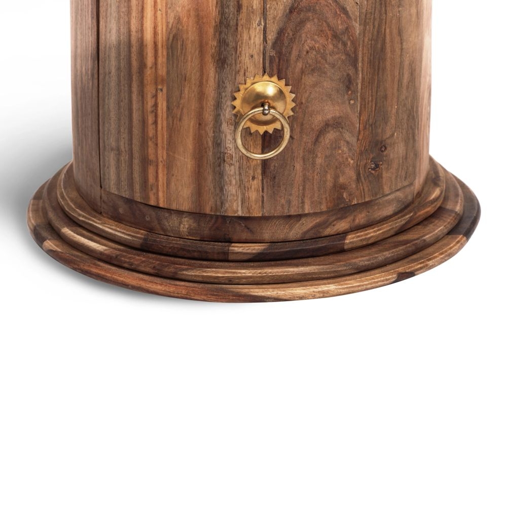 Тумба Бомбей - 0768 палисандр, 71хD28,5см, Natural tinted (натуральный тонированный)