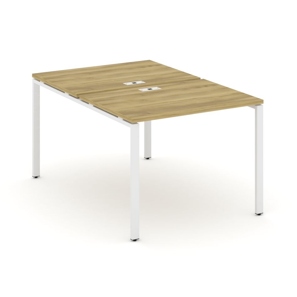 Рабочая станция двухсторонняя на 2 места CONCEPT CN.DRS-001 Дуб Винченцо Белый