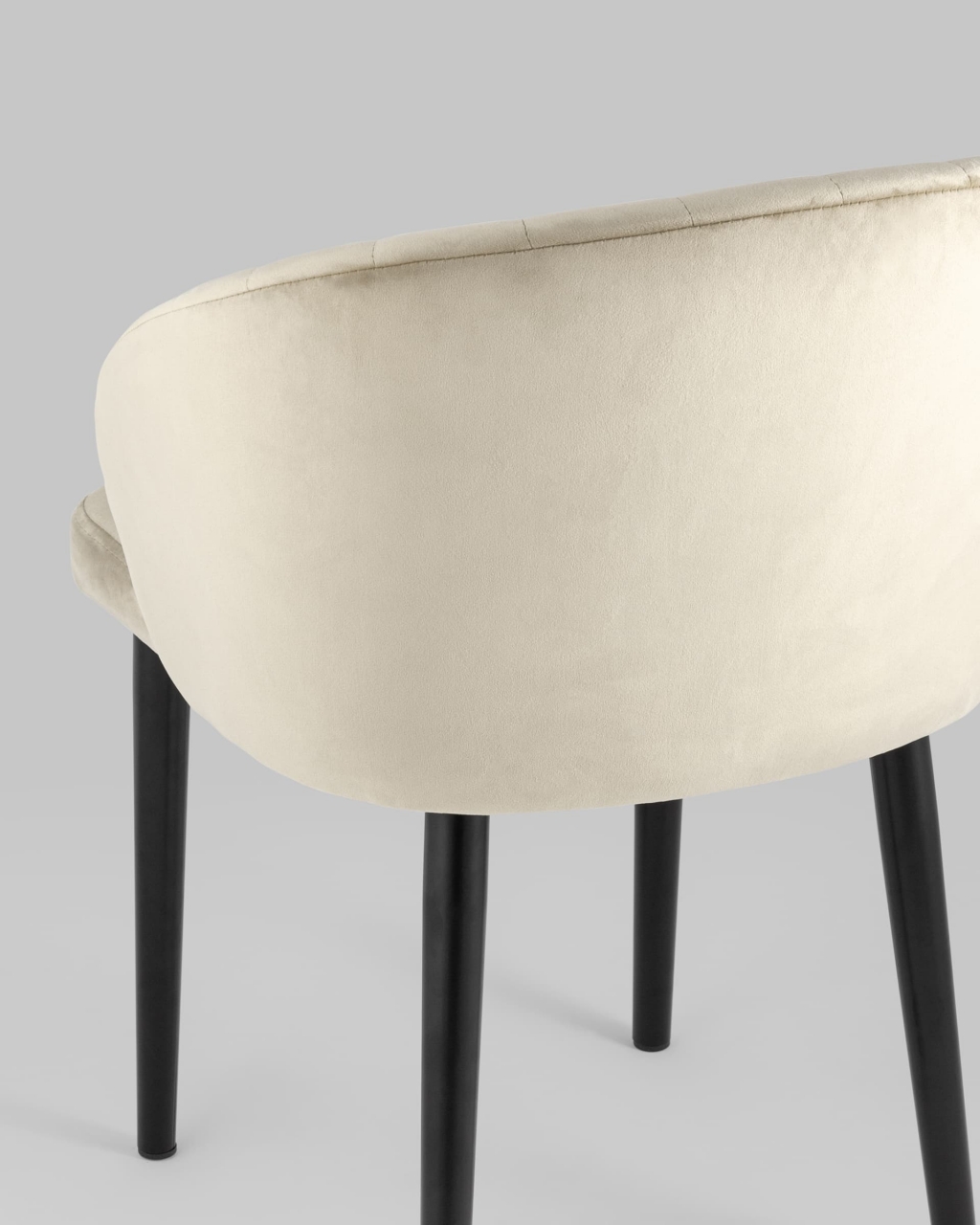 Стул с подлокотниками Шон велюр Бежевый