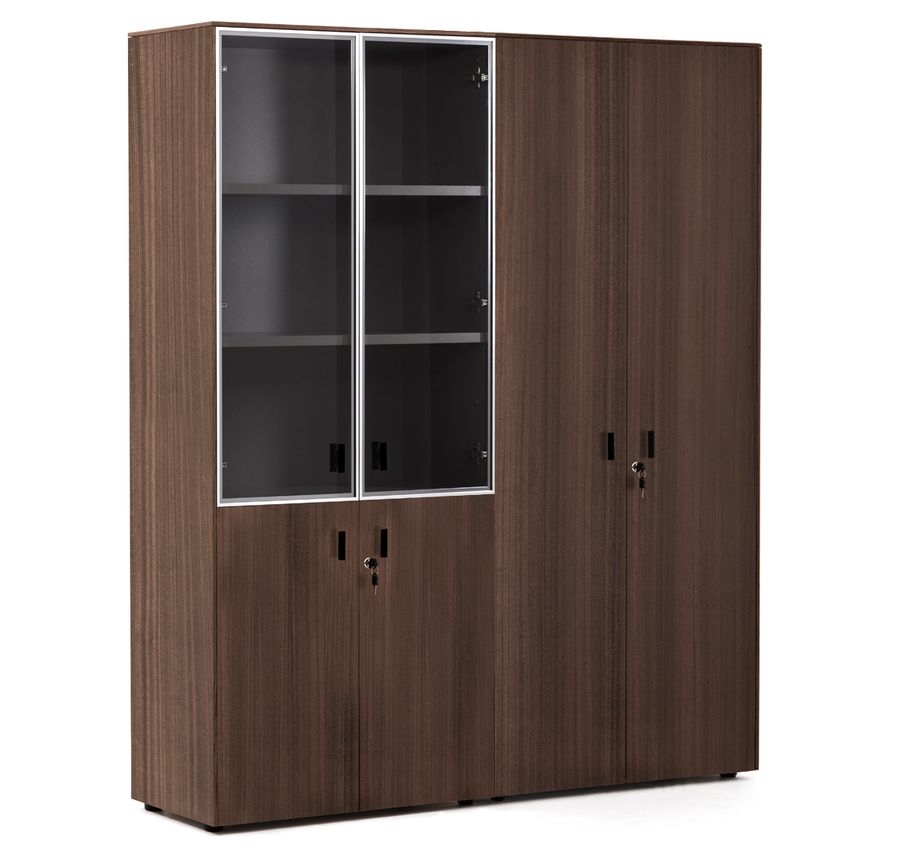 Шкаф комбинированный с гардеробом ENZO 109 725 ECL 01 Эвкалипт Черный