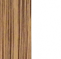 Зебрано/Белый глянец