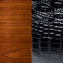 Коричневое дерево-чёрный крокодил