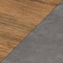 Дуб американский/серый бетон