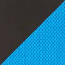 Черный/голубой