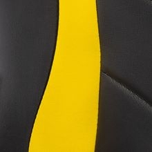 Черный/желтый экокожа