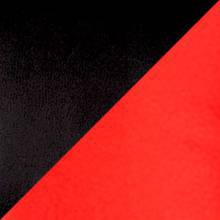 Экокожа комбинированный черный/Красный