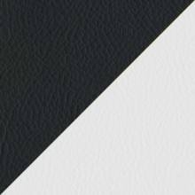 Экокожа комбинированный черный/белый