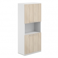 AG.220.WH.WH.AR.WH AG.220.WH.WH.AR.WH Шкаф 5 ур. 800х400х1833 с нишей
