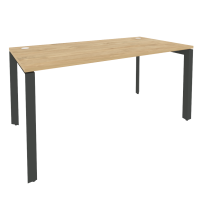ONIX O.MP-SP-4.8 Тиквуд Светлый/Антрацит Стол рабочий на П-образном м/к