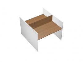 Profiquadro КВ 1411 БН Орех ногаро/белый премиум Profiquadro КВ 1411 БН Орех ногаро/белый премиум Рабочая станция