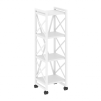 LOFT VR.L-MST.K-4.4 Металл белый Белый Бриллиант LOFT VR.L-MST.K-4.4 Металл белый Белый Бриллиант Стеллаж на колесных опорах - 4 полки