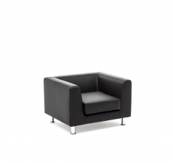 EVA 1 Dakota black Dollaro 501 black EVA Кресло кожа + кожзам