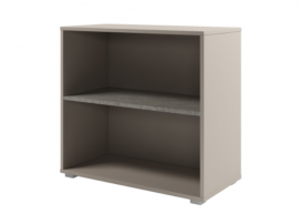 D-65 Бетон Чефалу/Кашемир Стеллаж низкий широкий