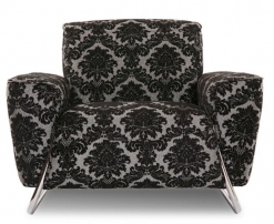 Чикаго 1 Черно-белое с узором Чикаго 1 Черно-белое с узором Кресло