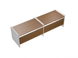 Profiquadro КВ 1207-2 БН Орех ногаро/белый премиум Profiquadro КВ 1207-2 БН Орех ногаро/белый премиум Рабочая станция