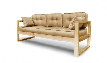 трехместный DEmoku Д-3 бежевый-натуральный Диван