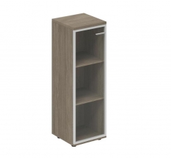 Wing WN.802.OD.AL.L Дуб темный Wing WN.802.OD.AL.L Дуб темный Шкаф средний со стеклом, задняя стенка ХДФ (левый)