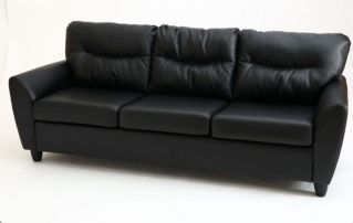 Наполи Премиум Д3 Санторини 401 (черный) Категория 1 Диван трехместный