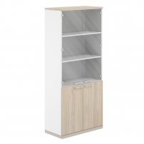 AG.210.WH.AR.AR.GL AG.210.WH.AR.AR.GL Шкаф 5 ур. 800х400х1833 со стеклом