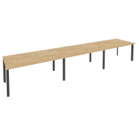 ONIX O.MP-PRG-3.4 Тиквуд Светлый/Антрацит Стол переговорный (3 столешницы)