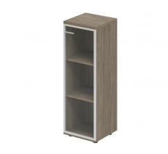 Wing WN.802.OD.AL.R Дуб темный Wing WN.802.OD.AL.R Дуб темный Шкаф средний со стеклом, задняя стенка ХДФ (правый)