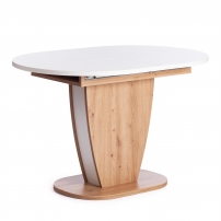 SATURN ЛДСП, 120-160x80x75,5 см, Дуб Артисан/Белый SATURN ЛДСП, 120-160x80x75,5 см, Дуб Артисан/Белый Стол обеденный