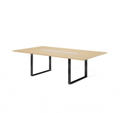 EXE 101 910 OAK 09 W Дуб светлый Черный Стол для переговоров L256