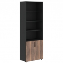 VELION VENEER VRHCS 80.5 Американский орех Яшма черная Шкаф с 1 комплектом глухих малых дверей