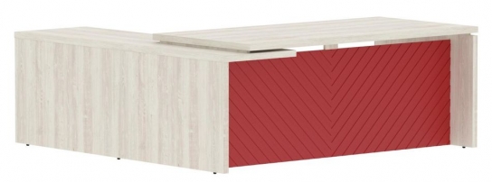 Torr LUX TLCT 2020 R Сосна Эдмонд Красный Torr LUX TLCT 2020 R Сосна Эдмонд Красный Стол руководителя правый