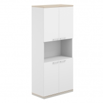 AG.220.WH.AR.AR.WH AG.220.WH.AR.AR.WH Шкаф 5 ур. 800х400х1833 с нишей