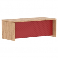Torr LUX TLST 209H Дуб Бофорд Красный Стол руководителя