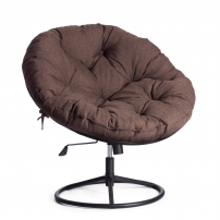 CLOUDE HOME рогожка/металл, 97х98х90-96см, коричневый, 3М7-147 Кресло