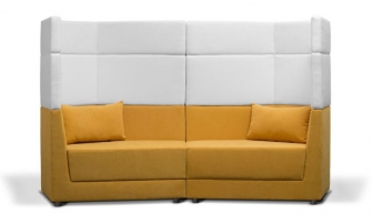 Элемент 03 Желтый/Белый Элемент 03 Желтый/Белый Диван модульный с трехъярусной спинкой