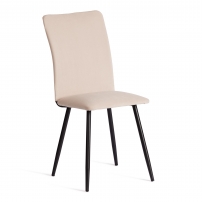 La Rousse NEW, велюр, бежевый/черный, 7, 45x55x93 см Стул обеденный
