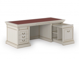 MONARCH MN-2295A Белый с патиной Стол письменный