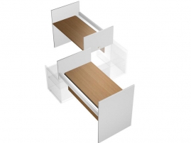 Profiquadro КВ 1523 БН Орех ногаро/белый премиум Profiquadro КВ 1523 БН Орех ногаро/белый премиум Рабочая станция с ProSystem без тумб правая