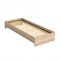 KBW 208 Дуб сонома светлый Кровать без изголовья