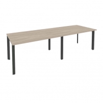 ONIX O.MP-PRG-2.3 Дуб Аттик/Антрацит Стол переговорный (2 столешницы)