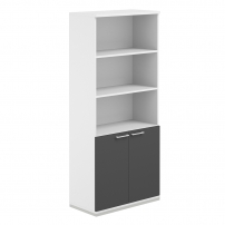AG.220.WH.WH.AN AG.220.WH.WH.AN Шкаф 5 ур. 800х400х1833 полуоткрытый