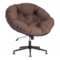 CLOUDE рогожка/металл, 97х98х90-96см, коричневый, 3М7-147 Кресло