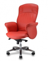 Виктория D100 Бургундское Кресло с высокой спинкой на крестовине